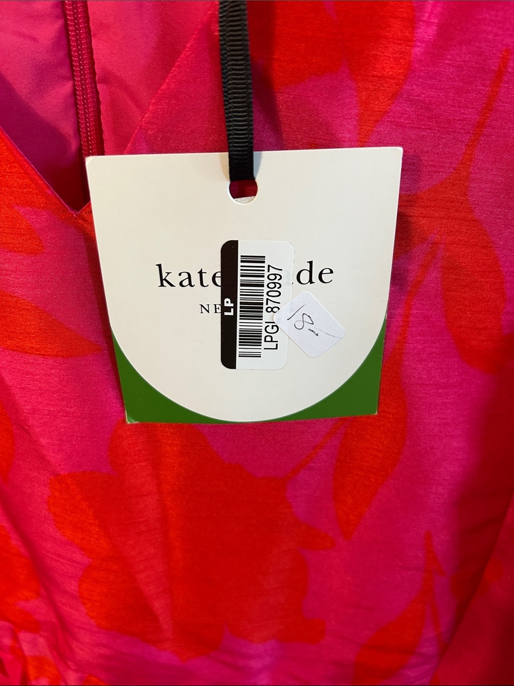 kate spade x Target Women’s Bright Pink and Red Floral Peplum Dress - Picture 4 of 7